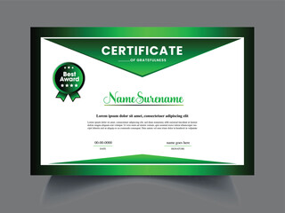 creative certificate clean design template
