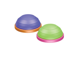 bosu ball icon 3d illustration render
