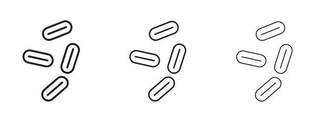Yeast icon, outline sign, linear symbols