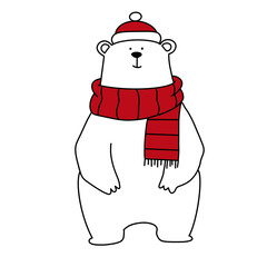 penguin in christmas hat