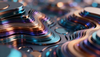 プレゼンや資料に抽象的で最先端なイメージ