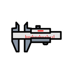 Caliper measures length precisely in workshop technical setting