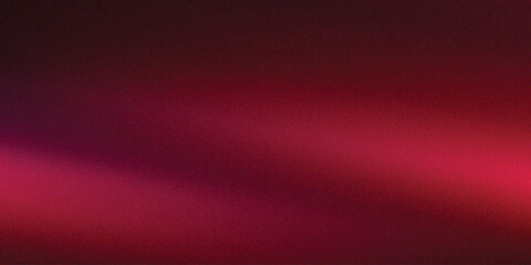Soft grainy background glowing red blurred color flow banner poster cover design, noise texture effect, vibrant red purple gradient background texture.