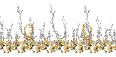 ears of wheat on white background