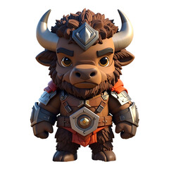 Cartoonish mythological beast warrior