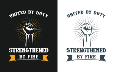 Tee shirt design for firefighters. Perfect for firemen, families, and supporters who honor the firefighter brotherhood.