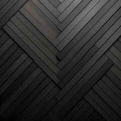 Dark Herringbone Wood Panels - Elegant Wood Flooring Design
