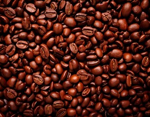 Naklejka premium Close-up of roasted coffee beans (2)