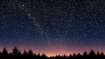 fireworks with a night sky illustration.