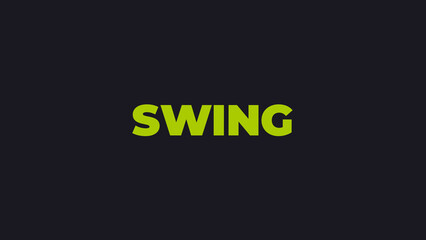 Swing Text Animation Preset