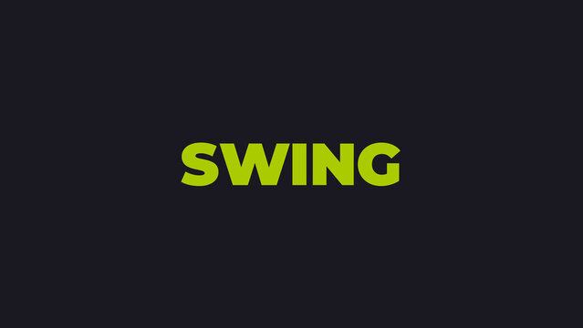 Swing Text Animation Preset