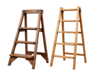 Wooden Step Ladders for Home and Office Use, Versatile and Stylish