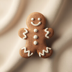Smiling Christmas Gingerbread Man 