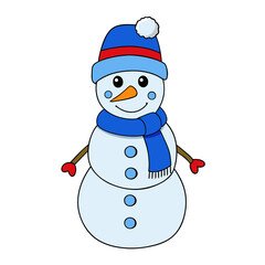 snowman with hat