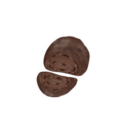 Chocolate sourdough transparent background 