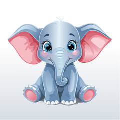 Obraz premium Niedliches Elefantenbaby