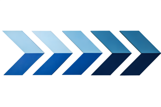 Modern Blue Arrow Design for Graphic Inspiration