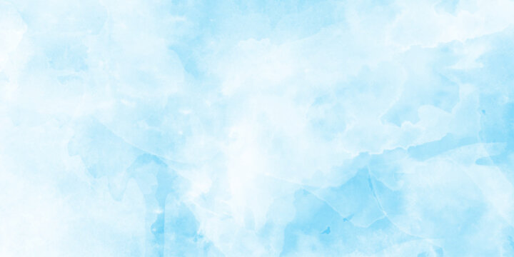 Pastel sky blue paper texture pattern background, light sky blue shades watercolor background, Abstract blue sky water color background Illustration, texture for design breathtaking panorama.