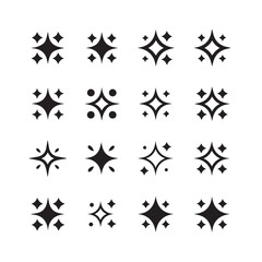 geometric vector pattern with star dot symbols in grid for cognitive testing abstract minimal illustration