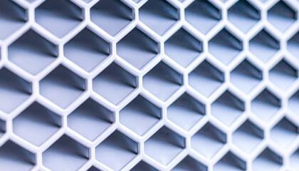 3D hexagonal pattern for modern interiors. Geometric honeycomb texture with depth. Stylish hexagon grid with shadow effects. Abstract honeycomb 3D design. Decorative honeycomb wall design texture