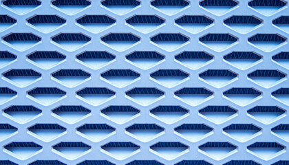 Futuristic diamond grid surface texture. Abstract diamond grid for interior design. Modern textured grid with shapes. Clean grid pattern in geometric style. Elegant grid texture with diamond shapes