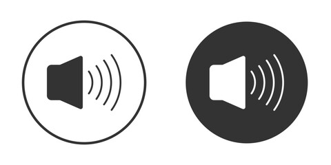 Volume icon flat illustrations. vector art.