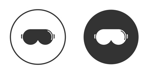 Sleeping mask icon flat illustrations. vector art.