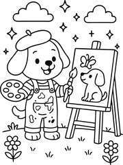 dog coloring page 38.eps