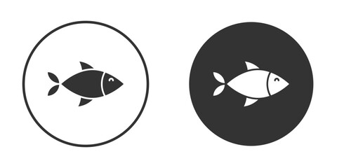 Fish icon flat illustrations. vector art.