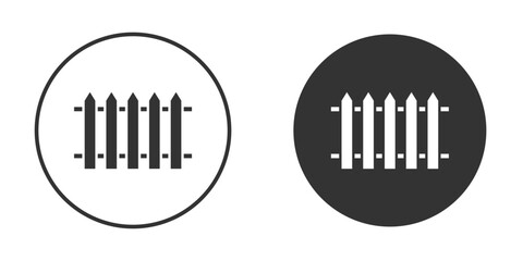 Fence icon flat illustrations. vector art.