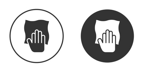 Cleaning cloth icon flat illustrations. vector art.