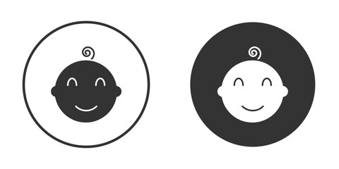 Baby icon flat illustrations. vector art.