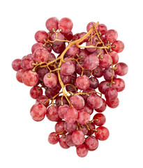 red grape path isolated on white