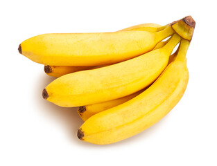 banana bunch path isolated on white