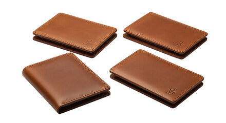 Tan Leather Card Holders Elegance Minimalist Design, Crafted Leather, Stylish Simplicity