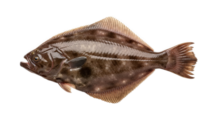 Fresh Pacific Halibut Fish Studio Shot