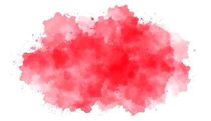 Abstract red watercolor splash