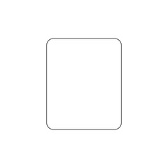 blank white card isolated