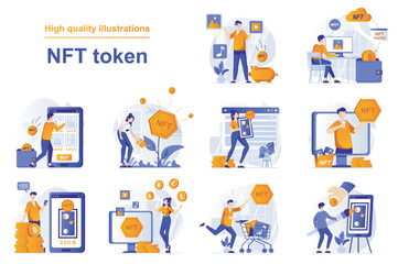 NFT Token Digital Art Illustration Collection