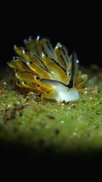 Beautiful Nudibranch in Tropical Ocean Habitat