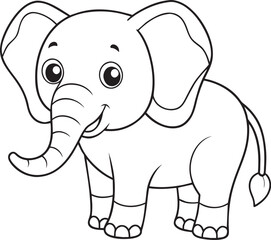 This design features an iconic elephant illustration, emphasizing strength, wisdom, and grace. The elephant is depicted with detail, focusing on its trunk, tusks, and large ears, reflecting a powerful