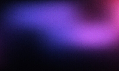 Fototapeta premium Dark grainy gradient background blue magenta pink purple black colors banner poster cover abstract design