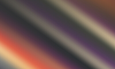 Abstract color gradient background, film grain texture, blurred orange gray white free forms on black, copy space