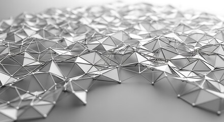 Abstract Geometric Network Structure with Many Connected Polygons