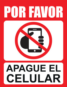 Rotulo para imprimir apagar el celular
