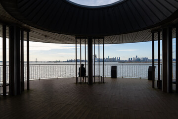open observatory at the seaside