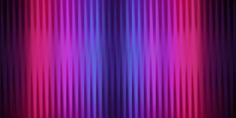 Abstract background with vertical lines in shades of pink purple and blue with soft lighting effects