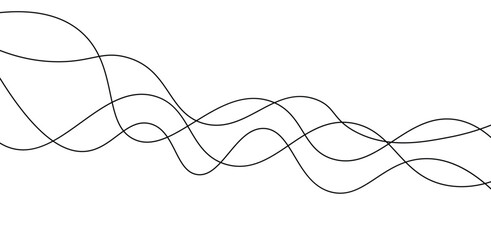 Elegant Abstract Wave Background Minimalist Black and White Design for Presentations and Websites vector