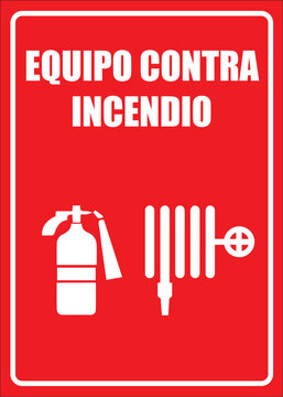 Rotulaci&oacute;n de extintor se&ntilde;al advertencia