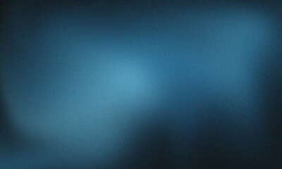 Glowing blue abstract shape, dark grainy black blue background, noise texture futuristic dynamic poster header cover wallpaper banner backdrop design